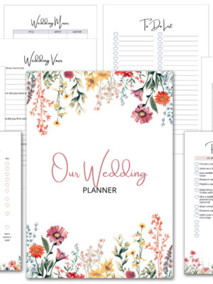 Wedding Planner Printable Wild Flowers Design