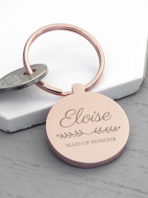 Personalised Bridal Party Keyring